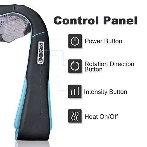 3 Back+Neck+Shoulder+Massager+Heat