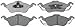 ACDelco Silver 14D816C Ceramic Front Disc Brake Pad Set