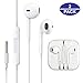VOWSVOWS 3.5mm Earphones/Earbuds/Headphones Stereo Mic&Remote Control Compatible with iPhone 6s/6plus/6/5s/se/5c/iPad/iPod Galaxy More Android Smartphones (White)(2Pack)