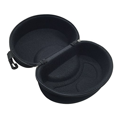 SuperMMark Black Large Hard Sports Glasses Case SKI Snowboard Snow Goggles Box Goggles Storage Holder - Lightweight Zipper Closure