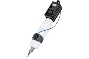 Neebol Tattoo Battery Power Supply, 1450mAh Lithium Battery Pack with Display, Ring Switch Design, RCA, Rechargeable Cordless Battery for Tattoo Pen, Rotary Wireless Tattoo Machine Accessories