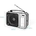 VEILOND AM FM Portable Radio Player, AC Power or Dry Battery Operated Vintage AM FM Shortwave Compact Transistor Radio with 3.5mm Earphone Jack(Grey)