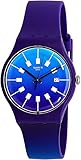 Swatch Men's Crazy Sky SUOV400 Purple Rubber Swiss Quartz Fashion Watch