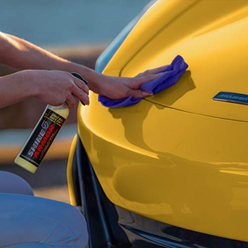 Shine Armor Car Wax With Carnauba Wax Liquid Spray Wax For Car Hybrid Hydrophobic Car Polish