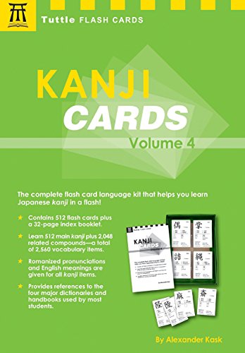 Kanji Cards Kit Volume 4: Learn 537 Japanese Characters Including Pronunciation, Sample Sentences & Related Compound Words (Tuttle Flash Cards)