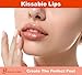 Lip Scrub -Best Organic Lip Sugar Scrub Exfoliating Lip Exfoliator, Lip Treatment for Dry, Cracked, Chapped Lips, Softens & Smooths, Vanilla Flavor Moisturize. Lip Scrub Lush Natural, Stock Stuffer