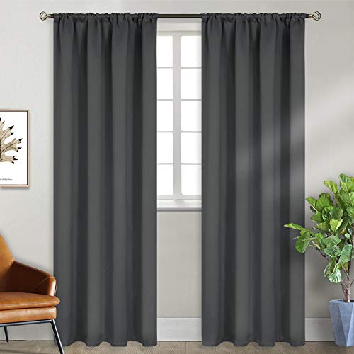 Bgment Dark Grey Blackout Curtains Length