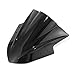 Neverland Double Bubble Windshield WindScreen for Kawasaki Ninja 300 EX300 2013 2014 2015 Black