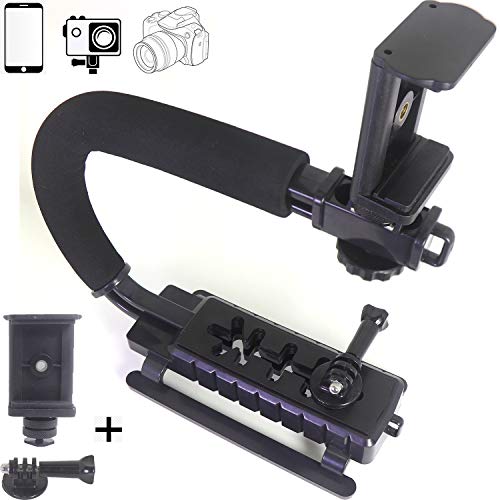 DSLR Stabilizer Handheld Video Action Stabilizing Handle Grip C Shape Professional Vlogging for Smart Phones GoPro Canon Nikon Sony Panasonic Pentax Olympus Camera Camcorder - Thumbnail 6