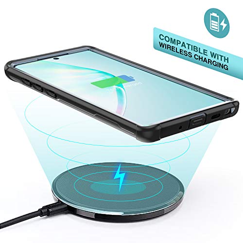 FITFORT Samsung Galaxy Note 10 Plus Case Full Body Rugged Heavy Duty Clear Bumper Case with Free Screen Protector, Shock Drop Proof Protective Case Compatible with Galaxy Note 10+ Plus (2019) - Thumbnail 4