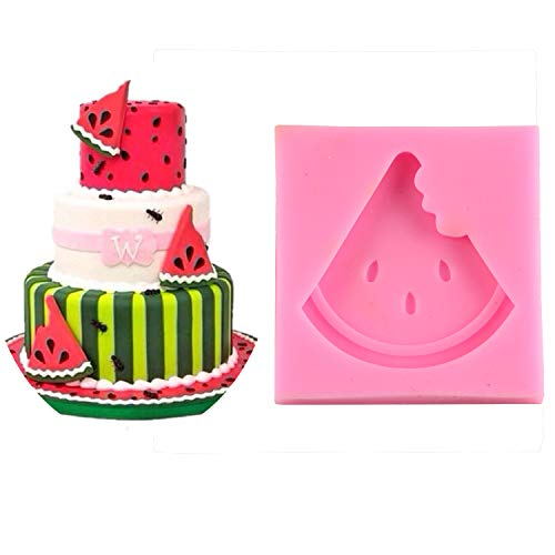 Mujiang Hawaiian Tropical Rain Forest Theme Cake Fondant Mold Set Flamingo Pineapple Cactus Watermelon Tropical Leaf Coconut Palm Tree Candy Silicone Mold Cake Decoration - Thumbnail 3