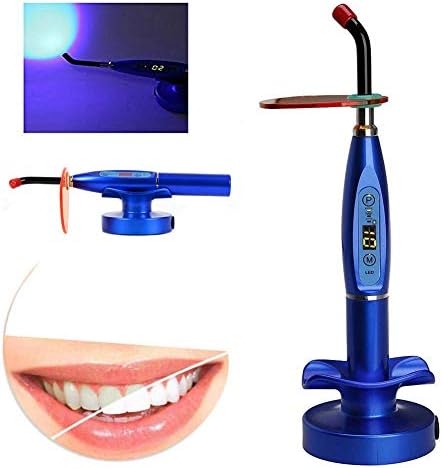 5W Big Power Wireless Cordless LED Light Cure Lamp 1200-2000mw Tooth Whitening Machine with Charging Lotus Base,Three Working Modes