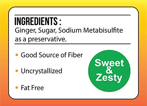 Paradise Green - Dried Ginger Slices 24 oz - Delicious Family Size Resealable Bag by Forever Green Food
