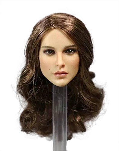 Phicen 1/6 Scale Head Sculpt with Brown Hair for 12