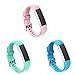 GinCoband 3PCS Fitbit alta HR bands,Replacement bands for Fitbit alta,Fitbit alta HR with Watch Buckle (Lake Blue+Teal+Nude Pink, 3PCS Buckle Design)