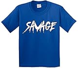 New Way 788 - Youth T-Shirt Savage Maverick Logang Logan Paul XL Royal Blue