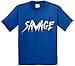 New Way 788 - Youth T-Shirt Savage Maverick Logang Logan Paul XL Royal Blue