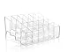 Hosaire Transparent Plastic Makeup Cosmetic Organizer , Lipstick Display Stand With 24 Grid