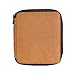 Speedball Art Products Genuine Leather Storage Case for Pencils, Markers, Pens and Art Supplies (Holds Up to 72 Standard Pencils, Antique Brown)