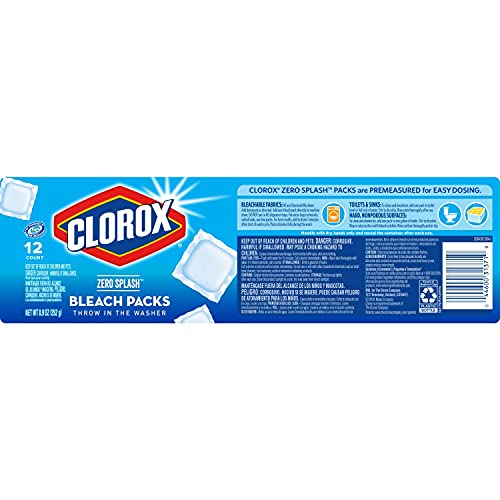 Clorox Bleach Packs, Bleach Laundry Pods, Zero Splash Bleach Pods