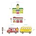 DECOWALL BS-1404N The Road and Cars Kids Wall Stickers Wall Decals Peel and Stick Removable Wall Stickers for Kids Nursery Bedroom Living Room (Large) décor