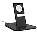 Twelve South HiRise stand for Apple Watch, black | Metal charging dock for Apple Watch