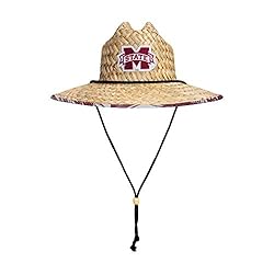 FOCO womens Ncaa College Team Logo Floral Sun Straw