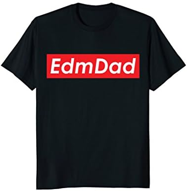 Mens EDM Dad T-Shirt Electronic Music Dance Party Rave Festival Medium Black