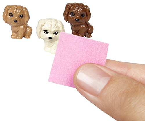 Barbie Newborn Pups Doll & Pets Playset, Blonde