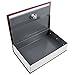 Champs Dictionary Diversion Book Safe with Key Lock for Home, Business [Red, Metal, Large Size, 10.4in x 2.55in x 7.87in]