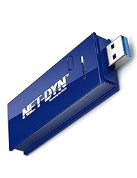 NET DYN   Adaptador USB inalámbrico WiFi, correa dual AC1200, 5 GHz y 2,4 GHz (867 Mbps 300 Mbps), superresistente, para que puedas decir adiós a la amortiguación, para PC o Mac, para escritorio o portátil