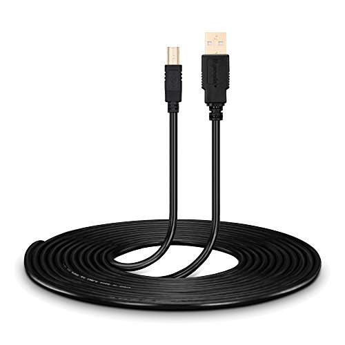 Printer Cable,Ruaeoda 10 Feet USB Printer Cable Cord USB 2.0 Type A Male to B Male Printer Scanner USB Cable for HP, Canon,Epson, Lexmark, Dell, Xerox, Samsung Etc