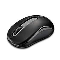 SXJ 2.4G Mini Optical Wireless Mouse, 1000DPI Cordless Mice, USB Receiver, Ergonomics Portable Gaming Mouse, for Computer Laptop Desktop Office,Black