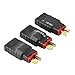 OliYin 3pcs Male Deans to Female TRX Traxxas Connector Wireless Adapter for RC Charger(Pack of 3)