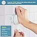 Quntis Large Clear Shower Suction Hooks, 11LB Heavy Duty Reusable Window Glass Vacuum Hooks Kitchen Bathroom Wall Hanger for Towel Loofah Sponge Bathrobe Christmas Wreath, 2 Pack