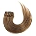 Emosa 7Pcs 70g 100% Real Silky Soft Remy Human Hair Clip In Extensions 22