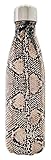 S'well Vacuum Insulated Stainless Steel Water Bottle, 17 oz, Sand Python