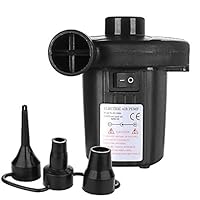 DONGmeijes Electric Air Pump，Quick-Fill Portable Inflator Deflator Air Mattress car Pump