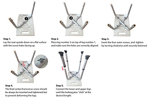 4 Ez2care+Adjustable+Lightweight+Shower+inches