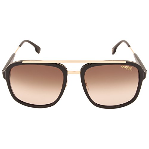Carrera Men's Ca133s Aviator Sunglasses, Black Gold/Brown Gradient, 57 mm