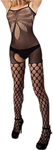 RightBearing Women's Lingerie Fishnet Bodysuit Tights One-pieces Lace Teddies - s2