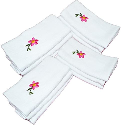 Bath Towels Clearance Cotton Washcloths Hand Towels 1 Dozen White Wash Cloths Plush Soft 15inch X 11inch 1 Sets of 12 Pcs