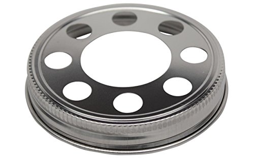 Click Here to See More Images Stainless Steel Lighting Lid for Mason, Ball, Canning Jars (3 Pack, Wide Mouth)