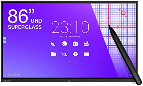 Tactile interactive Touch Screen Android High Precision SuperGlass SpeechiTouch UHD - 86"