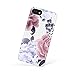 Akna iPhone 8 & iPhone 7 case Floral, Charming Series Flexible Silicon Cover for Both iPhone 8 & iPhone 7 [Floral Peony](798-U.K)