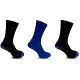 Mens Organic Bamboo Socks With Polka Dot Design (Pack Of 3)