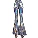 Pinda Sexy Summer Women High Waist Bell Bottom Pants Leggings