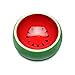 Mkono No-Tip Ceramic Rabbit Food Bowl Feeder for Guinea Pig, Watermelon