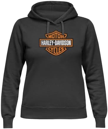 Amazon.com: Harley-Davidson Women's Roses Zip Front Hoodie - 96323