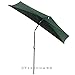 Yescom 9Ft Green Outdoor Patio Half Umbrella Cafe Wall Balcony Door 5 Ribs Tilt Aluminum Sun Shade